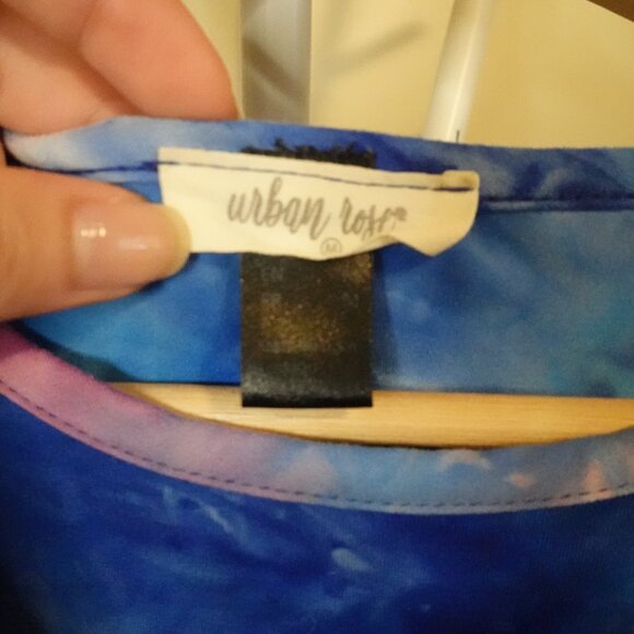 Urban Rose Tie Dye Crop Top Size Medium - Picture 2 of 5